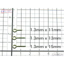 【ありがとうクーポン31日まで】ガレージボルスター クローズアイ ヒートン 1.3mm×11mm 13mm 15mm 各32本入 ステンレス製 ニッケルメッキ 小さいサイズ 口閉じヒートン 釣具 ルアー 自作 パーツ スイーツデコ キーホルダー GarageBolster USA