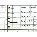 ガレージボルスター クローズアイ ヒートン 1.6mm×11