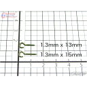 【20日は楽天カードでP4倍】ガレージボルスター オープンアイ ヒートン 1.3mm径 ステンレス製 長さ13mm 15mm 口開きヒートン アクセサリー 釣具 ルアー 自作 パーツ ねじ 金具 GarageBolster USA