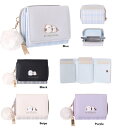 【しまえなが コンパクト財布 お財布 財布 レディース財布 三つ折り財布 お財布 コンパクト】Coboca+合皮シマエナガプレートミニ財布