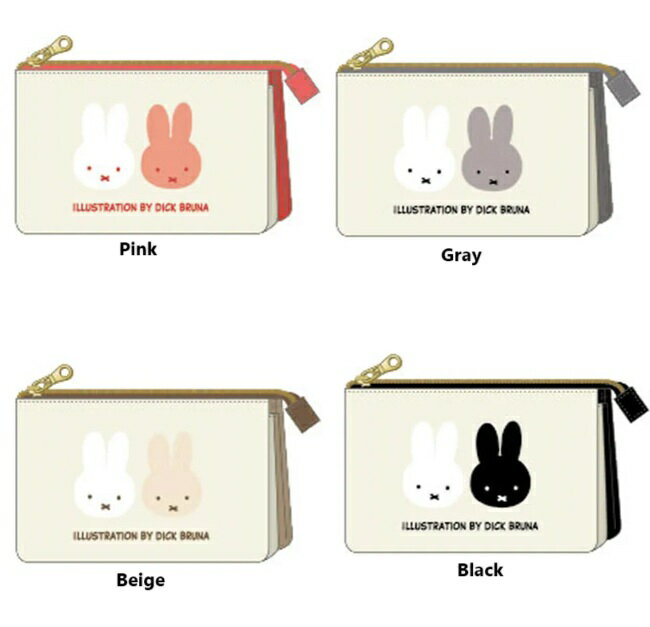 樂天商城 - 3,000円(税込)以上で送料無料【*ミッフィー　ペンポーチ　ポーチ 　ペンケース　筆箱　コスメポーチ】miffy 3ポケットポーチ ベーシックシリーズ