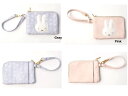 【ミッフィー パスケース パスケース 定期入れ カード入れ 免許入れ 会員証入れ ICカードケース 小銭入れ】MIFFY FLOWER APPLIQUE コイン&パスポーチ(4)