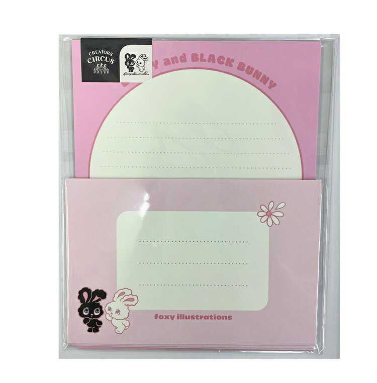 CREATORS・CIRCUSX foxy・illustrations レターセット　レターセット　レター　レターセット　ノート　便せん　便箋　クリエイターズ　サーカス フロンティア】CREATORS・CIRCUSX foxy・illustrations レターセット