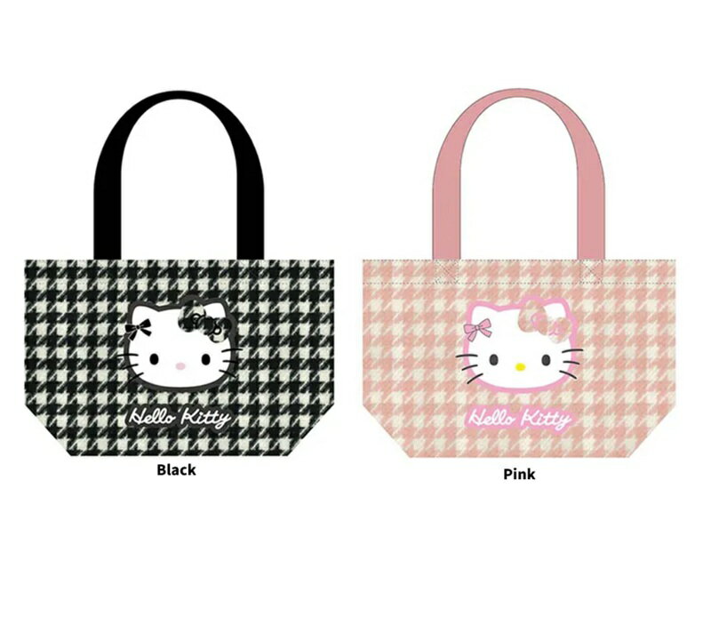 ハローキティ ミニトート 千鳥格子シリーズ　サンリオ　 キティ トートバッグ　グッズ　トート　キティ　バッグ】ハローキティ ミニトート 千鳥格子シリーズ