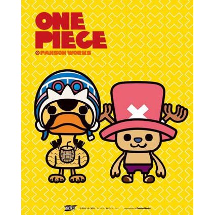 大人気アニメ「ワンピース」より、「ONE PIECE ×PansonWorks ポスター」登場！ 可愛いキャラクター達の魅力満載！ ◆特大サイズ：約50cm x 40cm