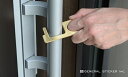 【キーホルダー】銅製 真鍮 キーリング 接触回避 ボタン つり革 ドアノブ ドアオープナー 外出時 触らない ◆アシストフック GSJ229