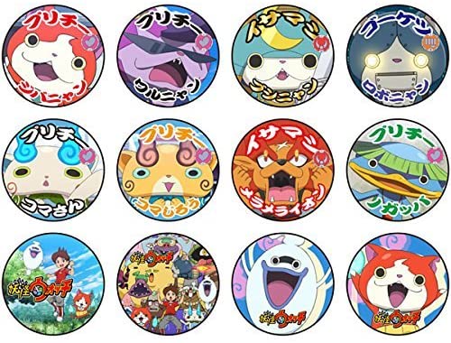 妖怪ウォッチ 妖怪ともだち缶バッジ 【1BOX/ 12個入り】のサムネイル