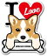 ɥå ƥåWELSH CORGI 륷塦 I LOVE ƥå PET-044