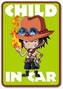 LCS-522 エース CHILD IN CAR ONE PIECE(ワンピース)ベビーインカー ワンピース ステッカー