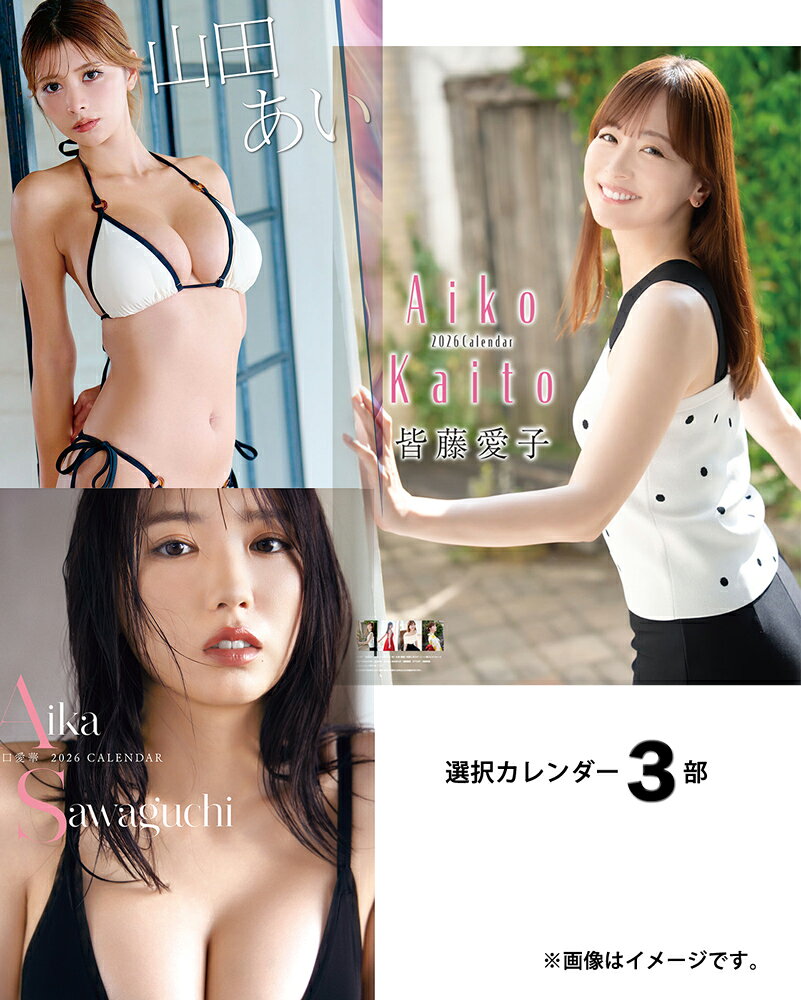 2026年 女性タレント壁掛けカレンダー【 3種セット】