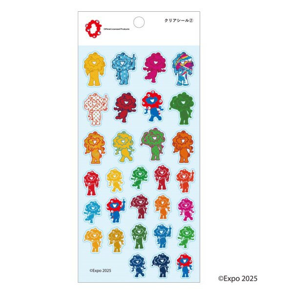 大阪・関西万博公式キャラクター ミャクミャク クリアシール (2)のサムネイル