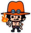ONE PIECE(ワンピース)×パンソンワークスコラボステッカー《火拳のエース/炎》 LCS-046 Mサイズ