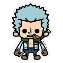 ONE PIECE ワンピース×パンソンワークスコラボステッカー スモーカー LCS474 Mサイズ