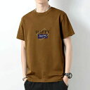 Tシャツ メンズ /マルチロゴパターンTシャツ/ コットン 大人 おしゃれ ロゴ ティーシャツ バックプリント ワンポイント メンズtシャツ 白tシャツ 半袖 ...