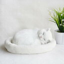 【楽天スーパーSALE】呼吸して眠るリアルな猫のぬいぐるみ ねこ ぬいぐるみ リアル 本物 そっくり ペット すやすや眠る お腹が上下する 動く ペットロス ベ...