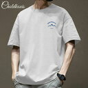 Tシャツ メンズ /マルチロゴパターンTシャツ/ コットン 大人 おしゃれ ロゴ ティーシャツ バックプリント ワンポイント メンズtシャツ 白tシャツ 半袖 ...