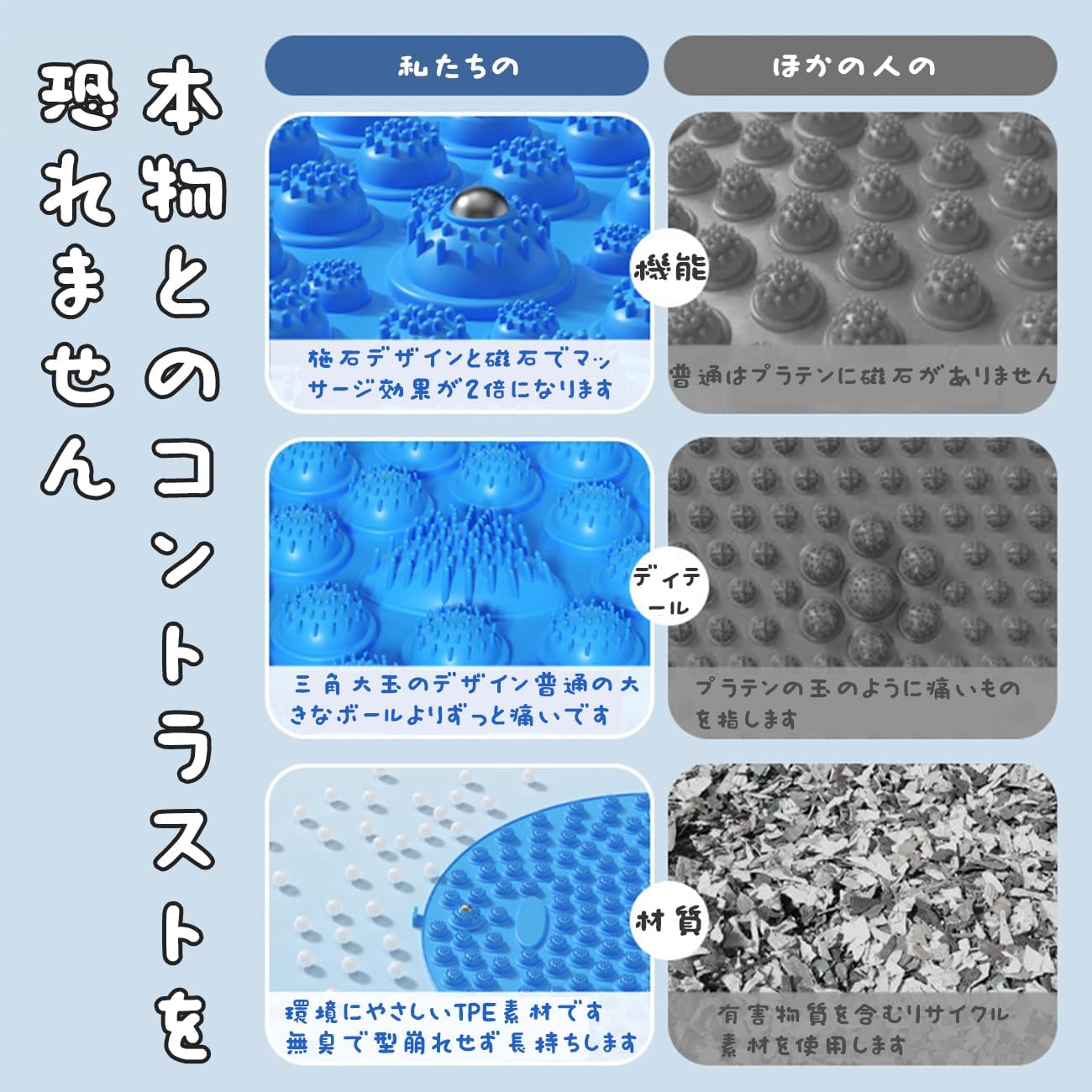 足つぼ マット 37cm~61cm 足ツボマット 磁石付き 足ツボ押し ダイエット 効果 足のむくみ 冷え 解消 足つぼマット ヘルスケア ストレス解消 マッサージマット フットマッサージマット 足裏マッサージ 足踏み ツボ押しマット 指圧ボードマット 家庭用 足裏 刺激 健康マット