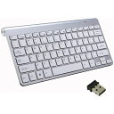 2.4GHz ワイヤレスキーボード 薄型 無線キーボード コンパクト ミニ USB接続 ノートパソコン パソコン スマートTV Windows10/8/7/XP/Vista/Mac/iMacに対応(4)