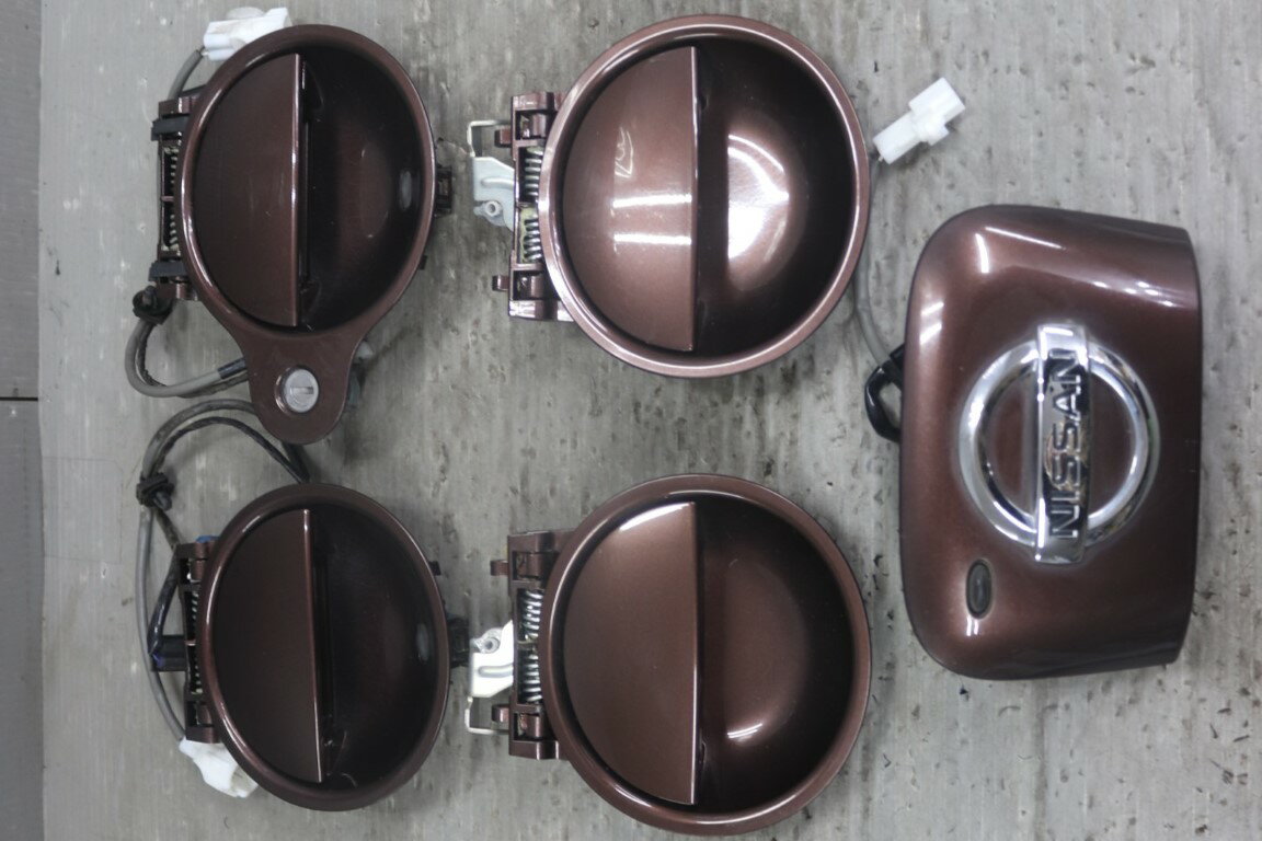 日産 モコ(MG22S DNXD-AD3) 純正 破損無 アウターハンドル リクエストスイッチ付 5コセット ドアアウターハンドル ZEL p060260 中古20260109