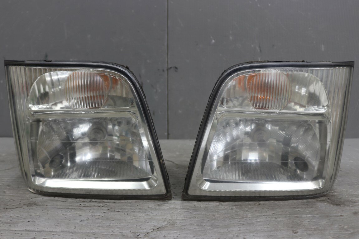 スバル サンバーバン トランスポーター N型(TV1 TV1N5TR EYC) ハロゲン ヘッドライト VC02-001 左右セット ヘッドランプ MITSUBA p060290 中古20260113