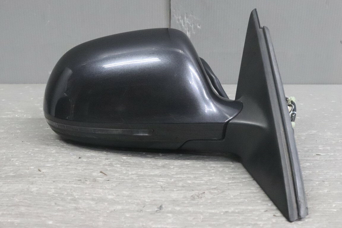 アウディ A4 アバント 1.8 TSFI 前期(8K 8KCDH B8) 純正 破損無 動作保証 右 ドアミラー 電格 10P 10ピン ウィンカー ヒーター付 ブラック系 右 ミラー サイドミラー p051949 中古20250118