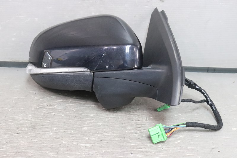 ボルボ V60 ドライブ e 前期 (FB4164T) 純正 右 ドアミラー 電格 14P＋2P 14ピン＋2ピン ウィンカー ウェルカムランプ カメラ 黒 ブラック 3304-806 31298547 p043749 中古20240305