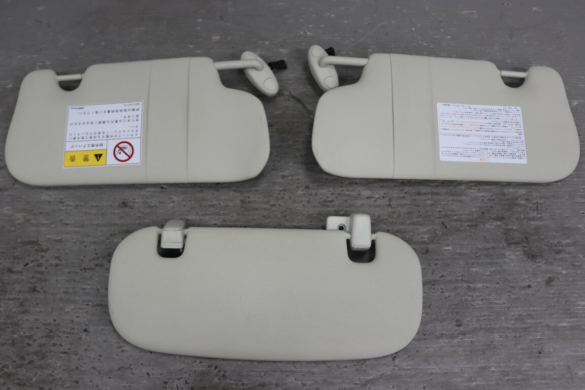 BMW ミニクーパー S LCI 右H 後期(R56 MF16S MF16) 純正 破損無 動作保証 サンバイザー バニティミラー付 3点セット p060426 中古20260120