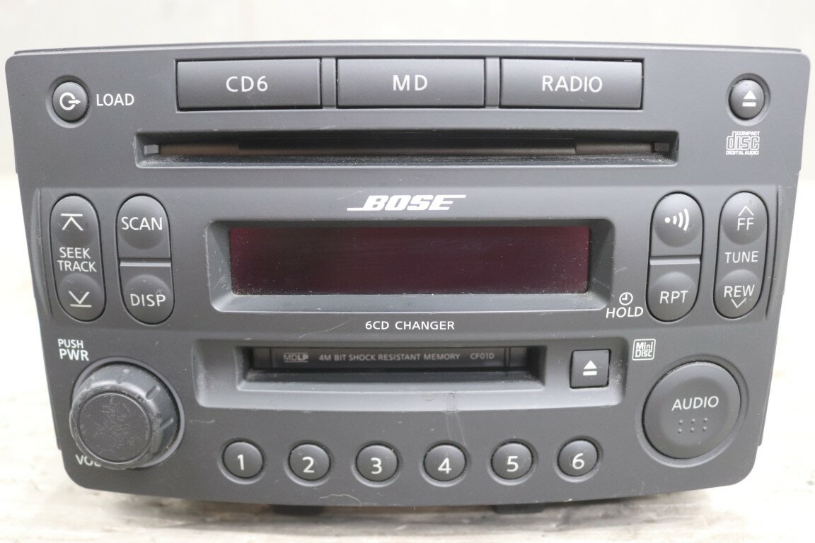日産 フェアレディZ バージョンST AT 前期 (Z33) 純正 BOSE オーディオデッキ PP-4105L CDプレーヤー ..