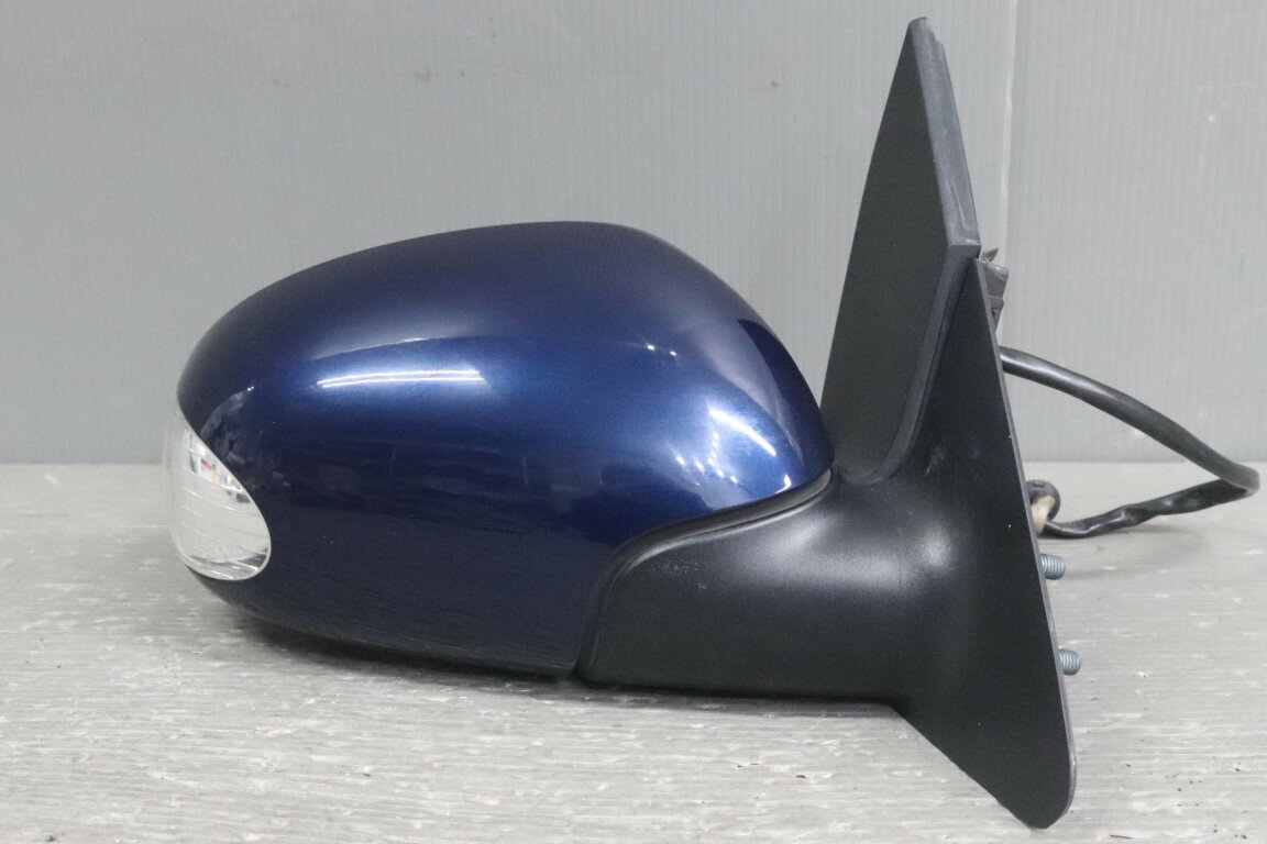 乐天商城 - VW ニュービートル カブリオレ 右H 前期(1Y 1YAZJ 9C) 純正 破損無 動作保証 右 ドアミラー 電格 9P＋2P 9ピン＋2ピン ウィンカー付 紺色系 右 ミラー サイドミラー p052467 中古20250131