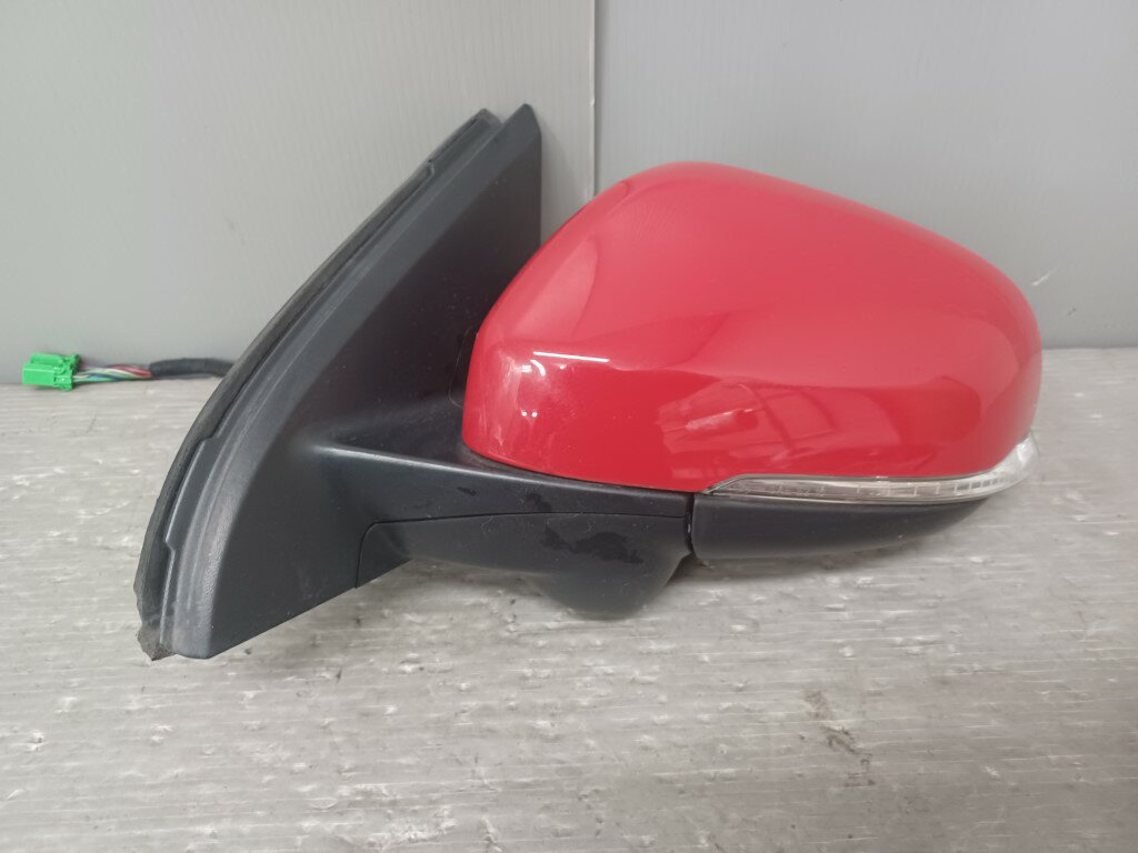 ボルボ V60 T4 右H(FB4164T FB) 純正 破損無 動作保証 左 ドアミラー 電格 16P＋2P ウィンカー レッド系 BLISセンサー ウェルカムランプ p052550 中古20250205