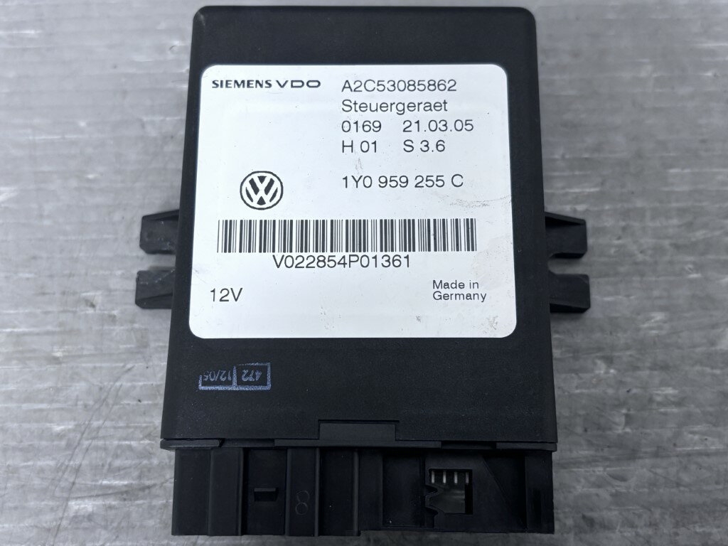 VW ニュービートル カブリオレ LZ 右H 後期 63840km (1YAZJ 1Y) 純正 破損無 動作保証 幌 開閉ユニット コントロールユニット 1Y0 959 255 C p060644 中古20260203