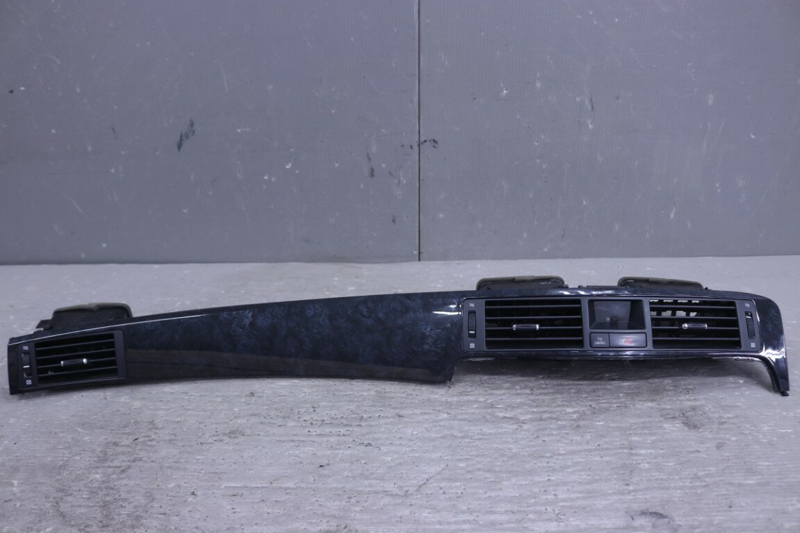 18 クラウン アスリート 後期(GRS184 GRS184-AETXH) 純正 動作保証 センターコンソールパネル エアコン吹出口 ハザードボタン 時計付 黒木目調 p060664 中古20260205