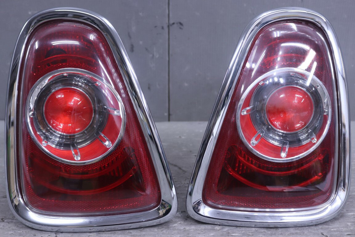 BMW Mini Cooper S ミニ クーパー S LCI 右H 後期(R56 MF16S MF16) 純正 動作保証 テールランプ メッキ ベゼル付 左右セット テールライト p060665 中古20260205