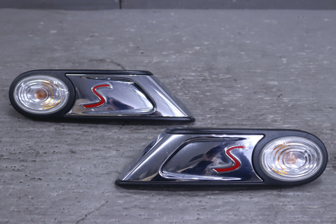 BMW Mini Cooper S ミニ クーパー S LCI 右H 後期(R56 MF16S MF16) 純正 破損無 サイドマーカー ウィンカー 左右セット p060681 中古20260206