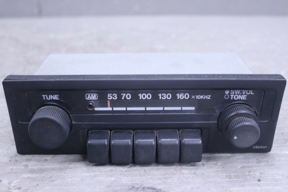 ホンダ アクティ トラック(HA3 V-HA3) 純正 clarion クラリオン 破損無 オーディオデッキ AM ラジオデッキ ステー ブラケット付 RH-1010A p060826 中古20260214