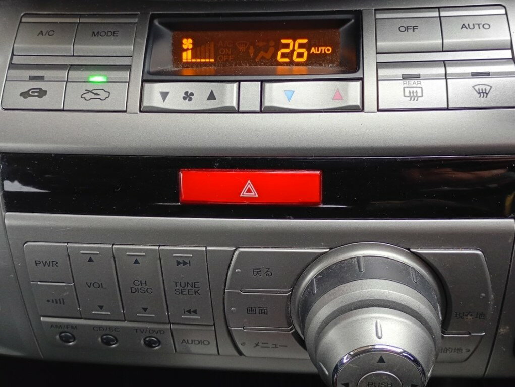 エディックス 20X 中期(BE3) 純正 破損無 動作保証 ナビ オーディオパネル シフトパネル AC吹出口 39050-SJD-003 p060846 中古20260218