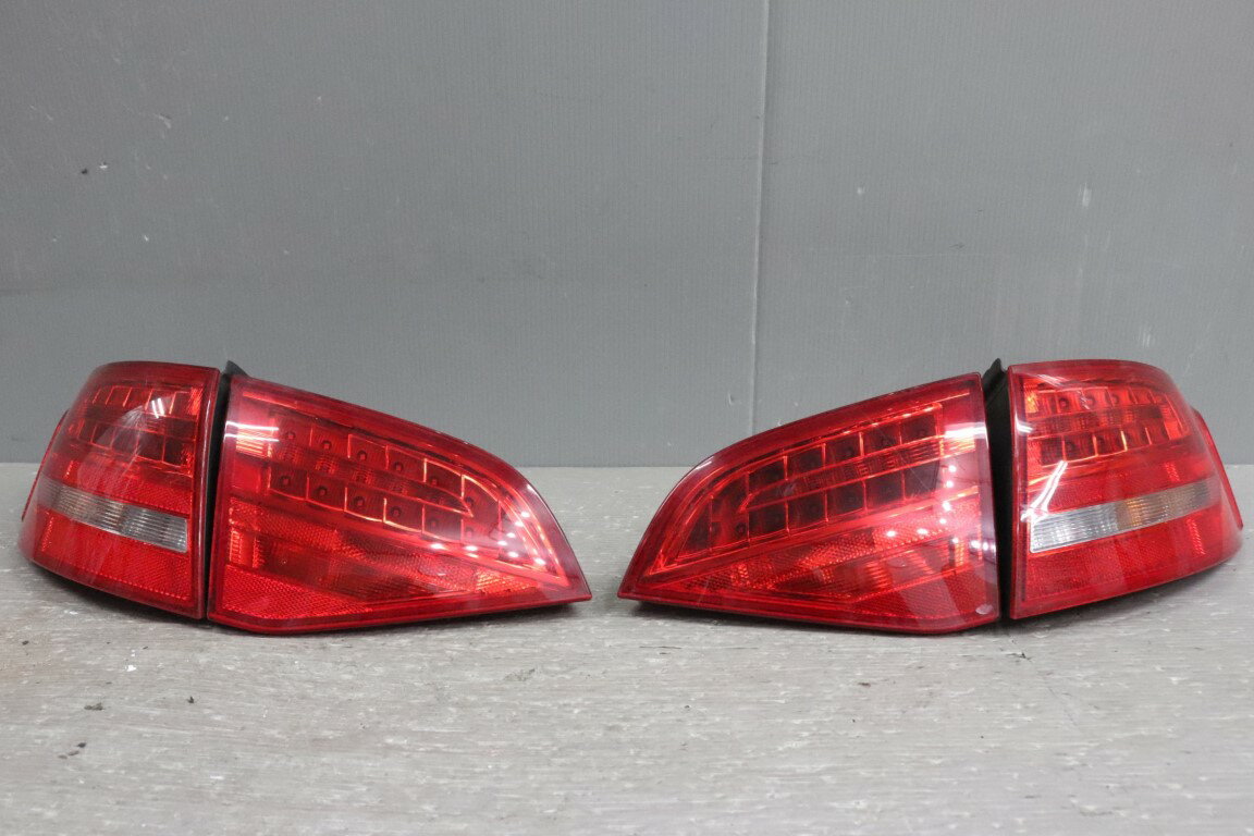 アウディ A4 アバント 3.2 クワトロ 右H(8KCDH 8K) 純正 破損無 動作保証 テールランプ フィニッシャー LED全点灯OK 4点セット p053004 中古20250226