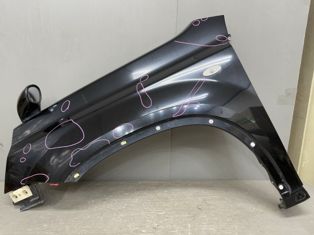 エクストレイル 20GT 6MT 4WD 寒冷地 前期(DNT31) 純正 破損無 左 フロント フェンダー フェンダーミラー G41 p053257 中古20250305