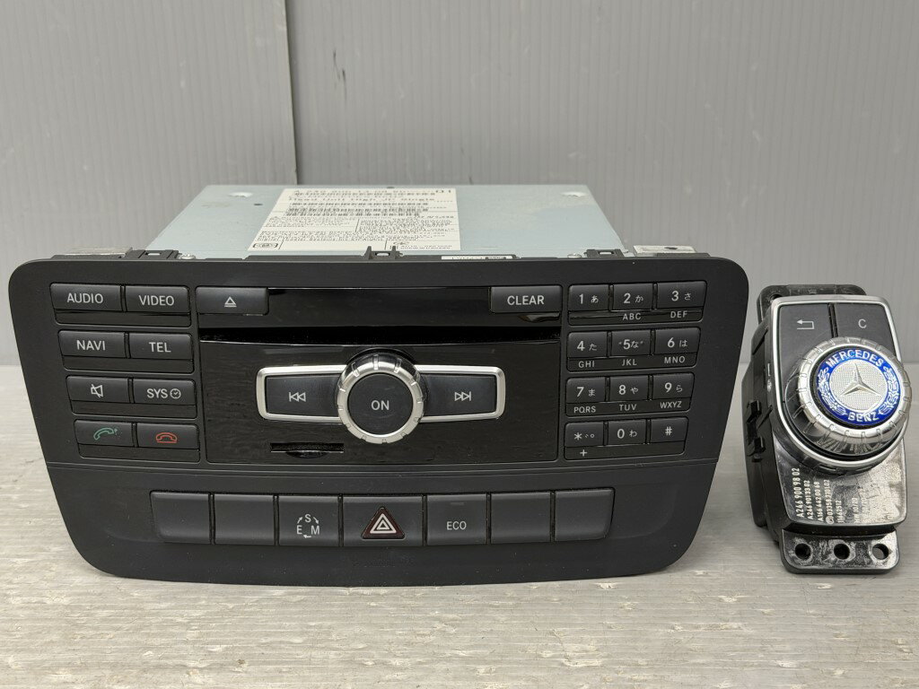 メルセデスベンツ B180 ブルーエフィシェンシー Bクラス 右H(W246 246242) 純正 MITSUBISHI ミツビシ 動作保証 ナビユニット オーディオデッキ カーナビ ナビコントローラー ナビスイッチ 地図2011年 A 246 900 13 08 80 p061128 中古20260305