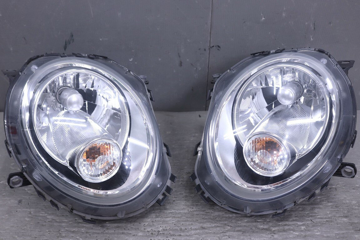 ミニクーパー LCI 右H 後期(R56 SU16) 純正 AL 破損無 動作保証 ヘッドライト ハロゲン 左右セット ヘッドランプ 0 301 225 704 0 301 225 703 p061165 中古20260309