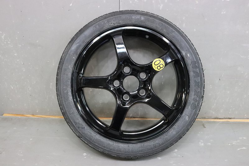 GM キャデラック CTS Sedan 右ハンドル セダン(X322C) 純正 破損無 スペアタイヤ テンパータイヤ T135/70R18 ブラック p045888 中古20240425