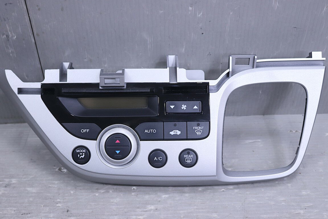 ストリーム ZS 中期(RN8) 純正 スタンレー 破損無 動作保証 シフトパネル エアコンスイッチ付? D07JD p061340 中古20260316