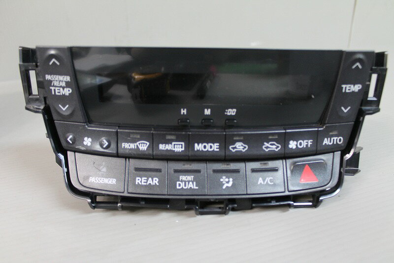 ヴェルファイア 2.4Z 前期(ANH20 ANH25 ATH20 GGH20 GGH25) 純正 DENSO エアコンスイッチパネル 55900-58270 55902-58140 p046230 中古20240425