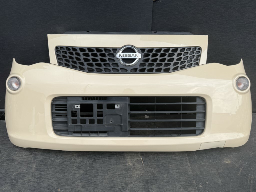 日産 モコ X 前期(MG33S DBXE-D) 純正 フロントバンパー ZGF グリル 71711-50MA0 / 50MB p061602 ミルクティーベージュメタリック Fバンパー 中古20260330