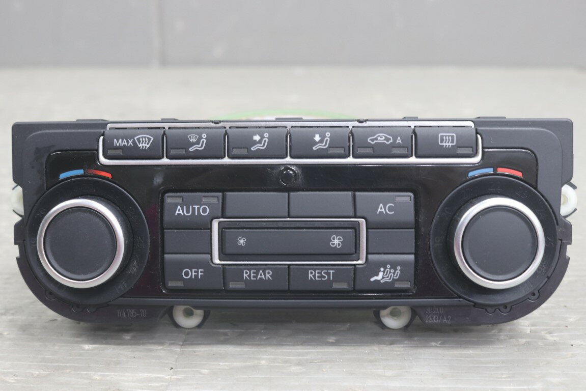 Rakuten - VW シャラン TSI ブルーモーション 右H(7N) 純正 破損無 動作保証 エアコンスイッチ A/Cスイッチ 5K0 907 044 F p053867 中古20250405