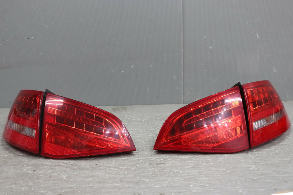 アウディ A4 アバント 右H(8K) 純正 破損無 動作保証 テールランプ フィニッシャー LED全点灯OK 4点セット 8K9 945 096 B 8K9 945 094 B 8K9 945 095 B 8K9 945 093 B p053889 中古20250405