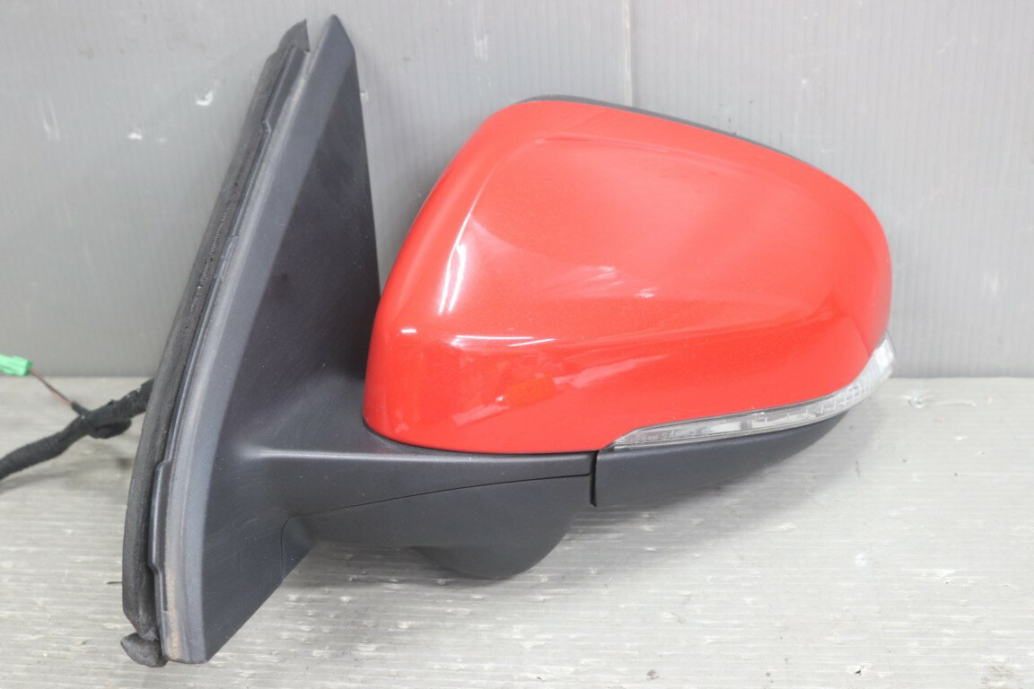 Rakuten - ボルボ V60 右H 前期(FB4164T 155) 純正 破損無 動作保証 左 ドアミラー 電格 16P＋2P 16ピン＋2ピン ウィンカー ウェルカムランプ BLISセンサー付 レッド系 サイドミラー p054130 中古20250414