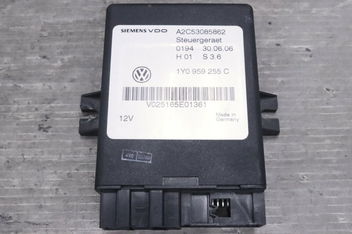 VW ニュービートル カブリオレ 右H 後期(1Y) 純正 破損無 幌 開閉ユニット コントロールユニット 1Y0 959 255 C p061793 中古20260403
