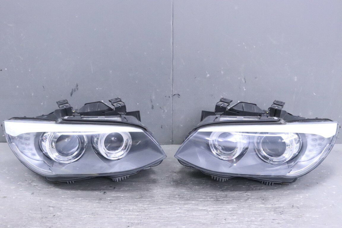 BMW 3シリーズ 320i LCI 右H 後期(E92 KD20) 純正 AL 破損無 ヘッドライト HID バラスト レベ付 キセノン 左右セット ヘッドランプ p061846 中古20260404