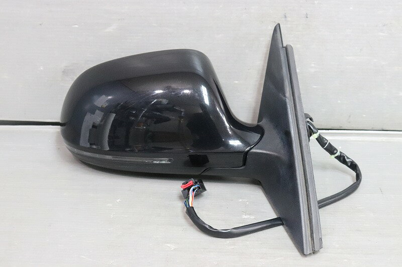 Audi アウディ A4 アバント 1.8 TFSI 右ハンドル(8KCDH 8K) 純正 破損無 動作保証 右 ドアミラー 電格 10P 10ピン ウィンカーヒーター ブラック 18134 020931 p047489 中古20240518